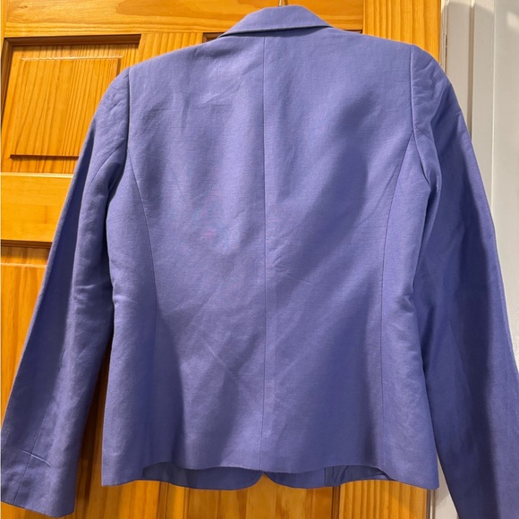 Tahari Purple Linen Blazer - Picture 5 of 5